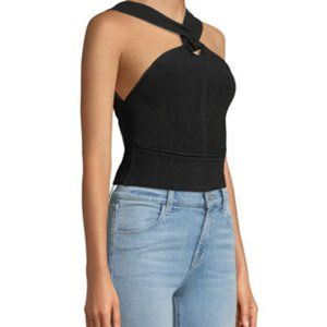 Club Monaco Raeni Knit Crop Twist Top